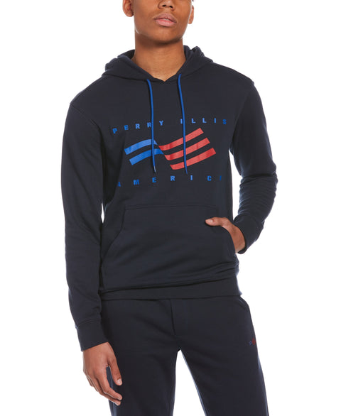 Contrast Drawcord Fleece Hoodie