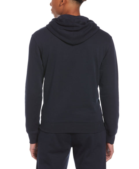 Contrast Drawcord Fleece Hoodie