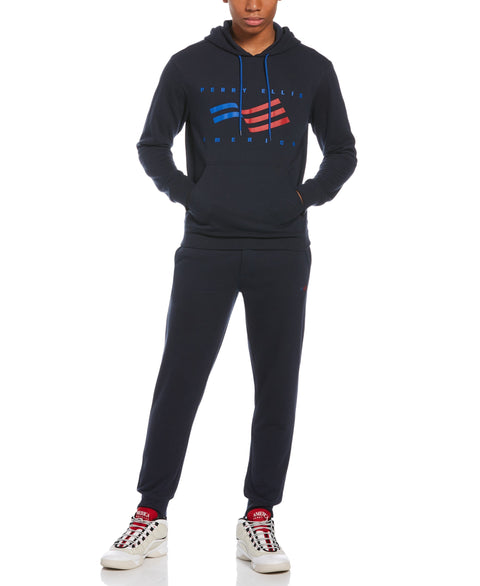 Contrast Drawcord Fleece Hoodie