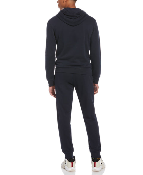 Contrast Drawcord Fleece Hoodie