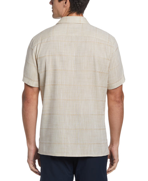 Cotton Slub Plaid Shirt (Gravel) 