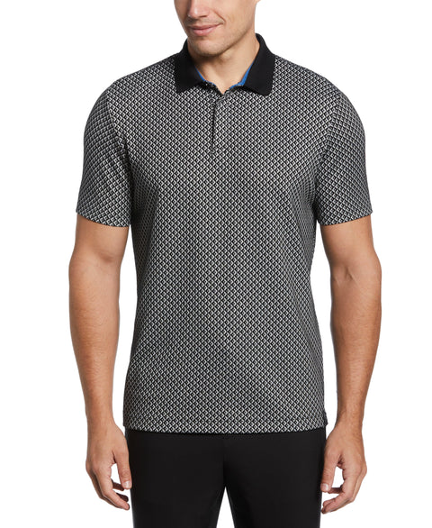 Diamond Jacquard Polo (Bright White) 