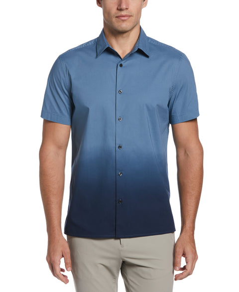Dip Dye Ombre Shirt (Copen Blue) 