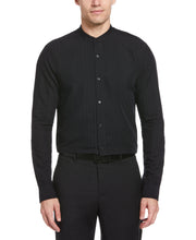 Dobby Banded Collar Shirt (Black) 