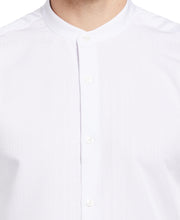 Dobby Banded Collar Shirt (Bright White) 