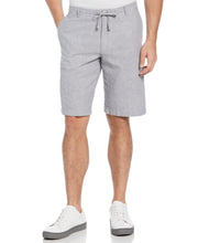 Drawstring Linen Blend Stretch Short