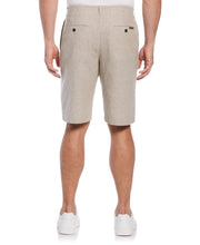 Drawstring Linen Blend Stretch Short