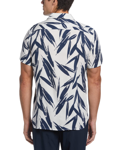 EcoVero™ Large Floral Print Shirt (Ink) 