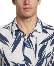 EcoVero™ Large Floral Print Shirt (Ink) 