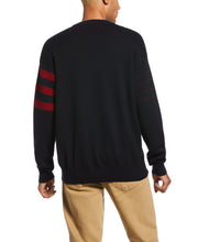 Flag Crew Neck Sweater (Dark Sapphire) 