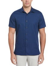 Stripe Floral Jacquard Shirt (Estate Blue) 