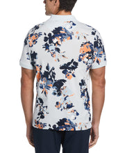 Men s Floral Print Polo Shirt Perry Ellis