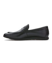 Leather Penny Loafers (Black) 