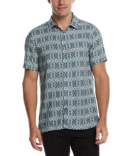 Geo Print Soft Camp Shirt (Lead) 