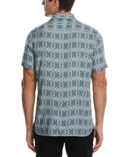 Geo Print Soft Camp Shirt (Lead) 