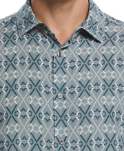 Geo Print Soft Camp Shirt (Lead) 