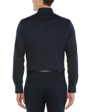 Geometric Print Shirt Dark Sapphire Perry Ellis