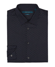 Geometric Print Shirt Dark Sapphire Perry Ellis