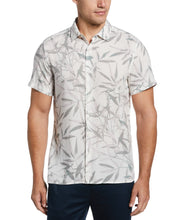 Leaf Print Soft Shirt (Bright White) 