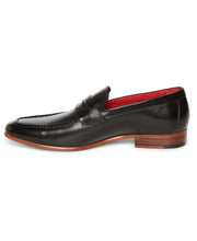 Leather Penny Loafer Black Perry Ellis