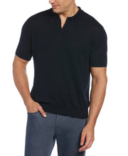 Linen Blend Open Polo