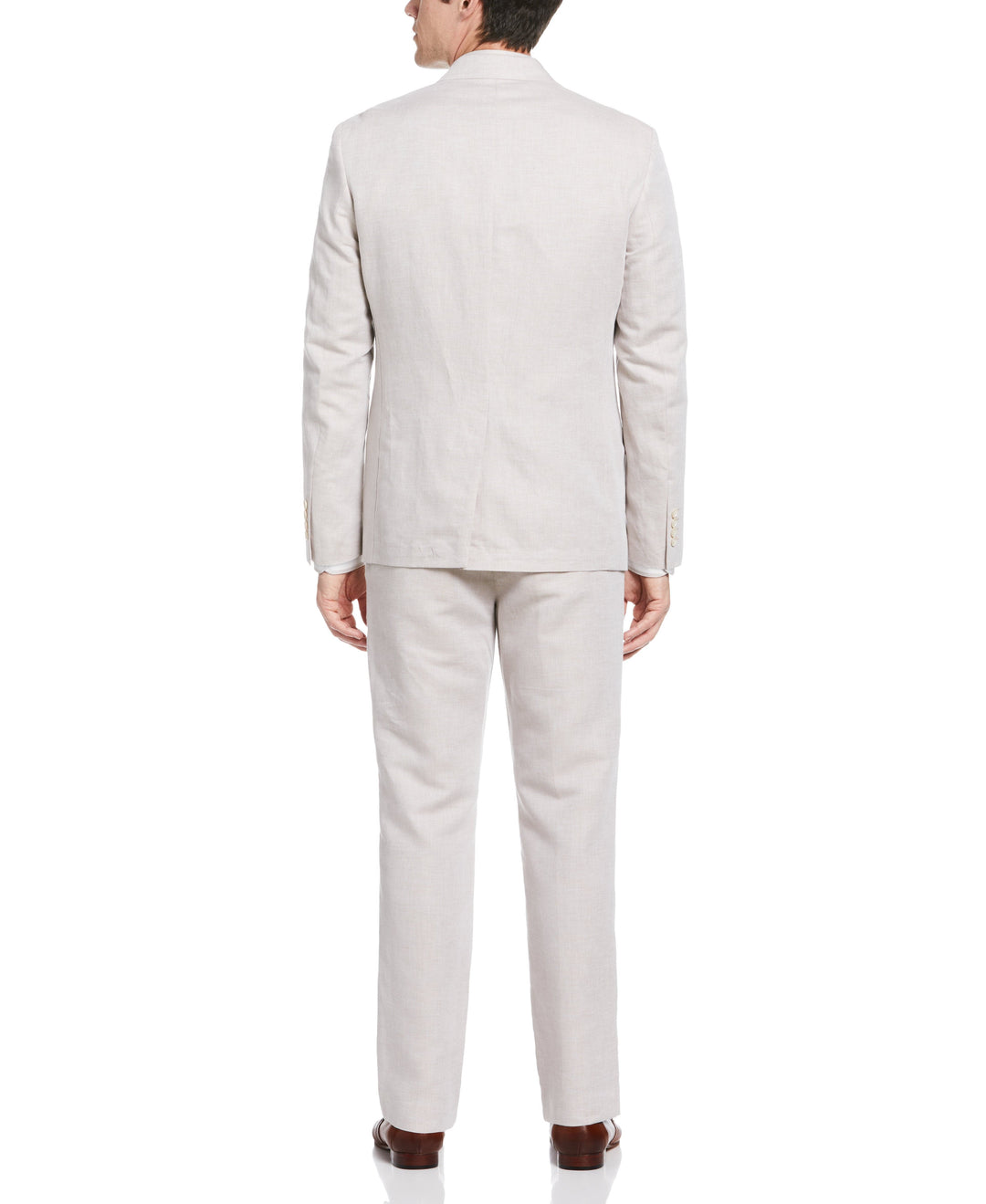 Linen Blend Solid Twill Suit Jacket
