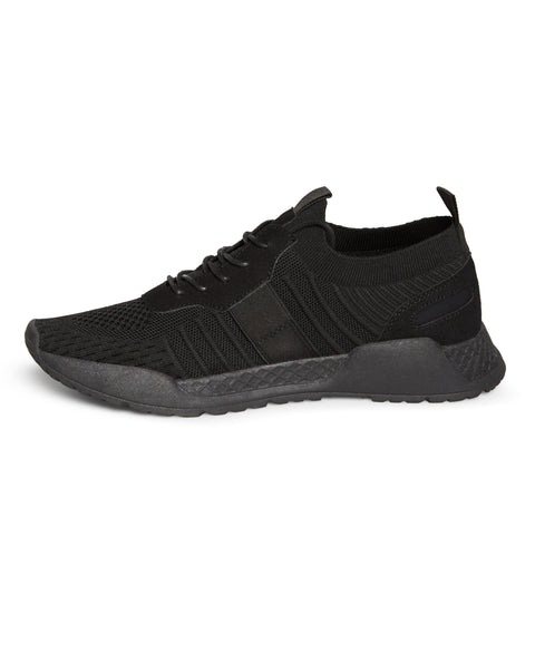 Mesh Knit Sneaker Black Perry Ellis