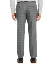 Modern Fit Heathered Windowpane Dress Pant Alloy Perry Ellis