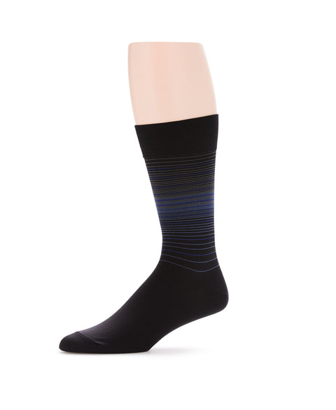Multi Color Stripe Socks Black Perry Ellis
