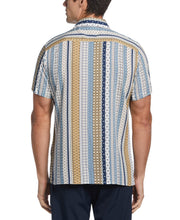 Multi-Print Stripe Shirt (Antique Bronze) 