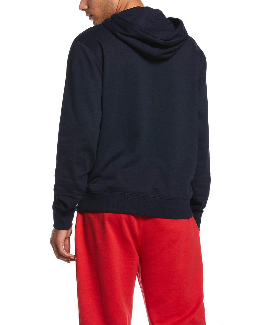 Perry Ellis America Flocked Hoodie (Dark Sapphire) 