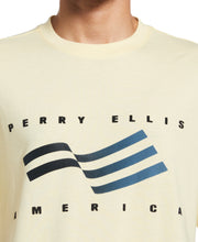 Perry Ellis America Flocked Tee (Pastel Yellow) 