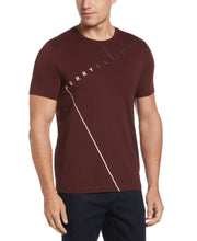 Perry Ellis Logo Crew Neck Tee (Bitter Chocolate) 