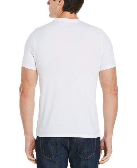 Perry Ellis Logo Crew Neck Tee Bright White Perry Ellis