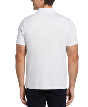 Pima Cotton Blend Color Block Polo (Bright White) 