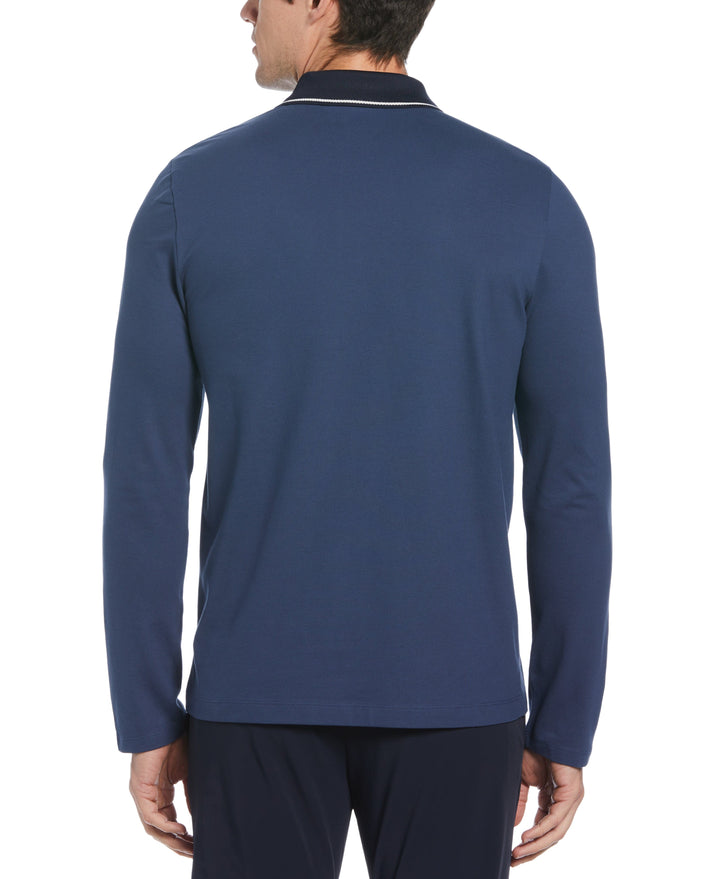 Perry ellis long sleeve polo shop