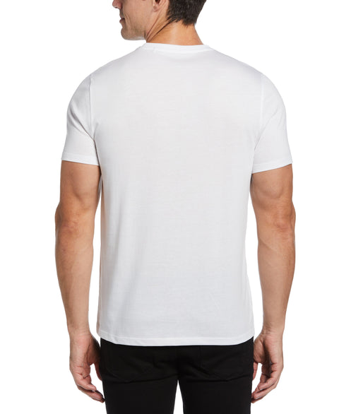 Placed Text Print Tee (Bright White) 