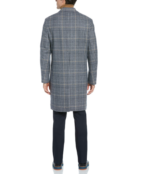 Plaid Brushed Wool Topper Jacket