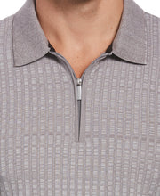 Quarter Zip Ribbed Polo