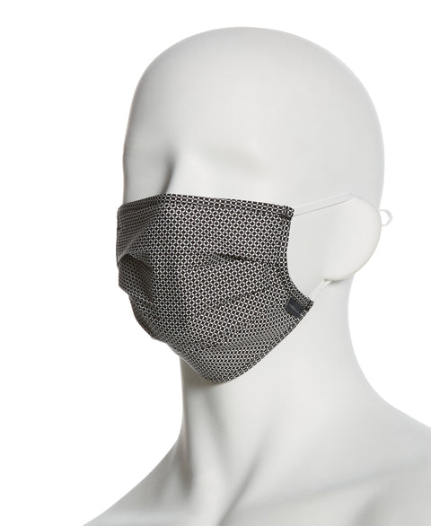 Reusable Poplin 3 Pack Pleated Fabric Face Mask Assorted Perry Ellis