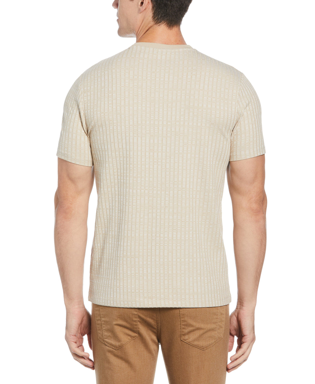 Ribbed Crew Neck Tee