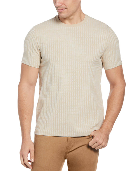 Ribbed Crew Neck Tee