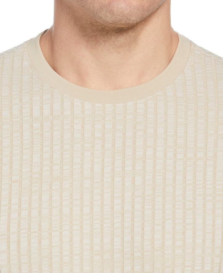 Ribbed Crew Neck Tee