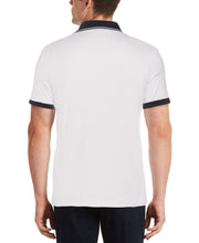 Shoulder Tape Zip Polo Bright White Perry Ellis