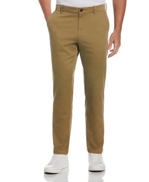 Slim fit chinos with elasticated waistband, Trousers for men