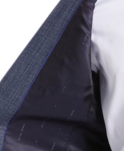 Slim Fit Crosshatch Suit Jacket Bay Blue Perry Ellis
