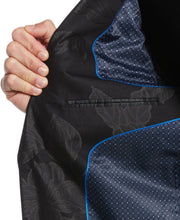 Solid Jacquard Slim Fit Sport Dinner Jacket (Black) 