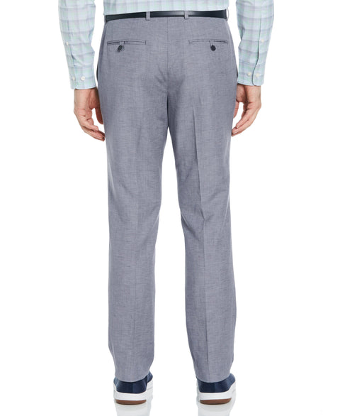 Slim Fit Linen Blend Suit Pant (Hazy Blue) 