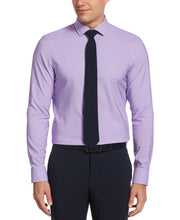 Slim Fit Non-Iron Lilac Dobby Tech Dress Shirt Lilac Dobby Perry Ellis