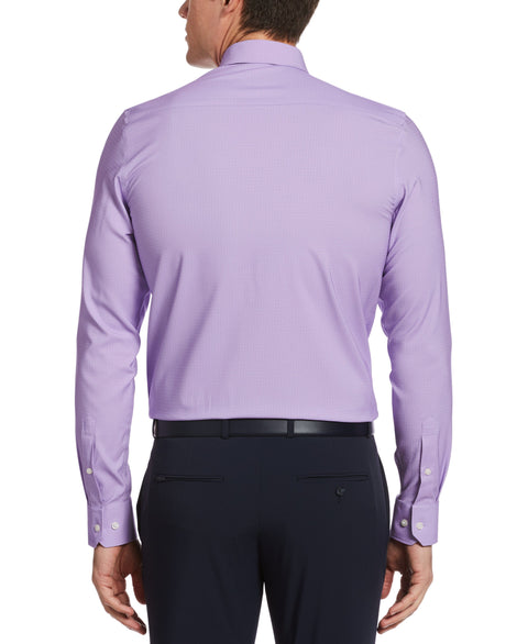 Slim Fit Non-Iron Lilac Dobby Tech Dress Shirt Lilac Dobby Perry Ellis